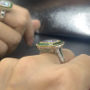 6ct Halo Emerald Cut Art-deco Engagement Ring