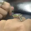 6ct Halo Emerald Cut Art-deco Engagement Ring