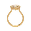 3.8ct Round Cut Paved Wide Band Wedding Ring Set