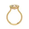 3.8ct Round Cut Paved Wide Band Wedding Ring Set