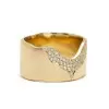 3.8ct Round Cut Paved Wide Band Wedding Ring Set