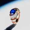 5ct Oval Cut Ruby Vintage Swirl Cocktail Ring