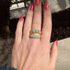 4ctw Round Cut Flush Set Bold Cocktail Ring