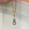 6ctw Round Cut White Sapphire Vintage Pendant Necklace
