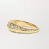 2ctw Round Cut White Sapphire Wedding Band
