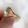 3.8ct Round Cut Split Shank Modern Engagement Ring