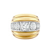 5ctw Round Cut White Sapphire Vintage Cocktail Ring