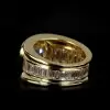 16mm Width 5ct Round Cut White Sapphire Bold Cocktail Ring