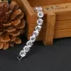 36ctw Round Cut White Sapphire Classic Tennis Bracelet