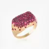 2.5ctw Multicolor Sapphire Paved Cocktail Ring