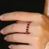 2.25ct Oval Cut Ruby Eternity Band