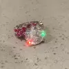 13ct Round Cut White Sapphire Ruby Engagement Ring