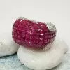 23.75ct  Invisible Setting Ruby Cocktail Ring