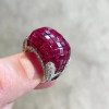 23.75ct  Invisible Setting Ruby Cocktail Ring