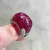 23.75ct  Invisible Setting Ruby Cocktail Ring