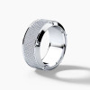 2.4ct White Sapphire Mechanical Screw Paved Men's Ring