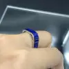 Invisible Set Ruby Square Shank Eternity Ring