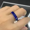 Invisible Set Ruby Square Shank Eternity Ring