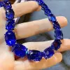 Oval Cut Blue Sapphire Choker Necklace