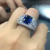 5ct Radiant Cut Sapphire Vintage Engagement Ring