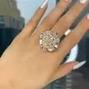 3ct Art Deco Princess Cut Yellow Sapphire Cocktail Ring