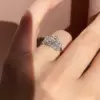 2.5ct Oval Cut White Sapphire Engagement Ring