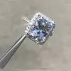 5ct Radiant Cut White Sapphire Engagement Ring
