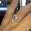 Double Halo Oval Cut Engagement Ring