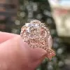 Handmade Vintage 2 Ct Round Cut Engagement Ring