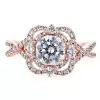 Handmade Vintage 2 Ct Round Cut Engagement Ring