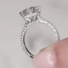 Handmade 3 Ct Cushion Cut Engagement Ring