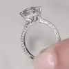 Handmade 3 Ct Cushion Cut Engagement Ring