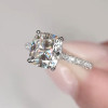 Handmade 3 Ct Cushion Cut Engagement Ring