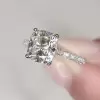 Handmade 3 Ct Cushion Cut Engagement Ring