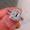 Handmade 4 Ct Split Shank Emerald Cut Engagement Ring