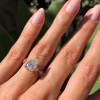 Handmade 2.6 Ct Pear Cut Rose Gold Engagement Ring