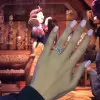 4ct Radiant Cut White Sapphire Engagement Ring