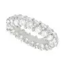3CTW Round Cut Double Row Eternity Ring