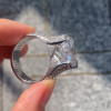 10.4ct Round Cut Bold Allover Paved Ring