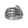  Punk Rocker Skelton Hand Wrap Band Ring 
