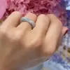 Paved White Sapphire Heart Promise Ring
