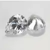 SayaBling Pear Cut 5A Lab-Created White Color Gemstone