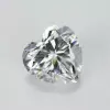 SayaBling Heart Cut 5A Lab-Created White Color Gemstone