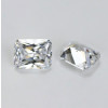 SayaBling Radiant Cut 5A Lab-Created White Color Gemstone