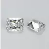 SayaBling Radiant Cut 5A Lab-Created White Color Gemstone