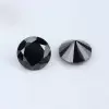 SayaBling Black Color Round Cut 5A Lab-Created Gemtone