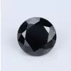 SayaBling Black Color Round Cut 5A Lab-Created Gemtone