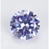 SayaBling Light Blue Round Cut 5A Lab-Created Gemstone