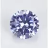 SayaBling Light Blue Round Cut 5A Lab-Created Gemstone