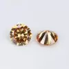 SayaBling Round Champagne Color 5A Lab-Created Gemstone